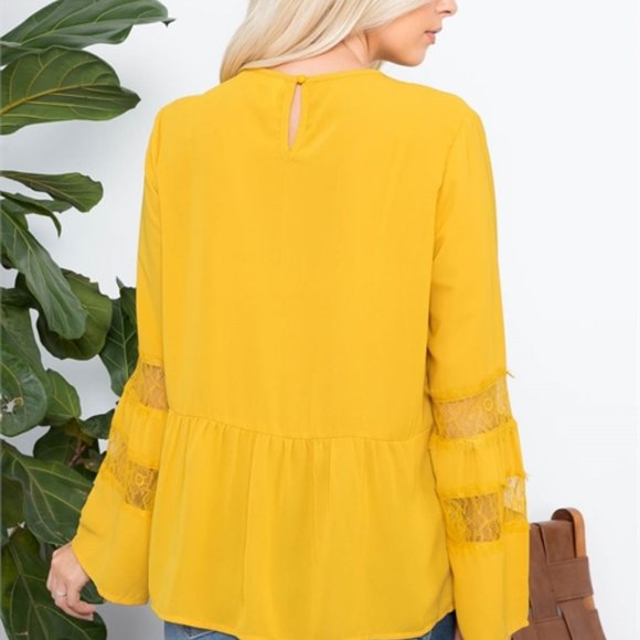 BOHO DOLLZ Yellow Blouse - Picture 2 of 7